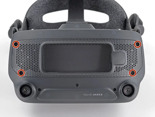 Keturi T5 Torx varžtai pažymėti ant pagrindinės plokštės dangtelio