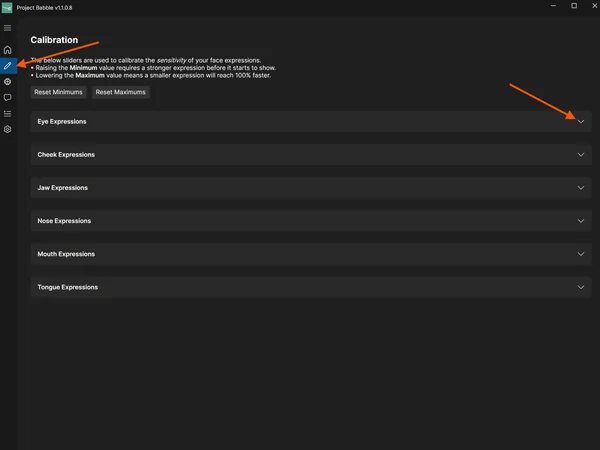 Baballonia kalibravimo lango apžvalga